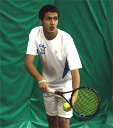 TENNIS TRIUMPHS OVER YORK COLLEGE, 7-2