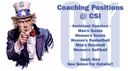 EMPLOYMENT OPPORTUNITIES:  ASSISTANT COACHES WANTED