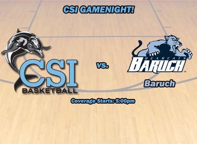 CSI TO TAKE ON THE BEARCATS OF BARUCH COLLEGE