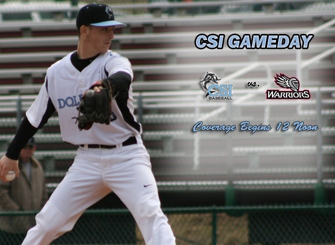 BASEBALL TANGLES WITH VAUGHN COLLEGE TODAY