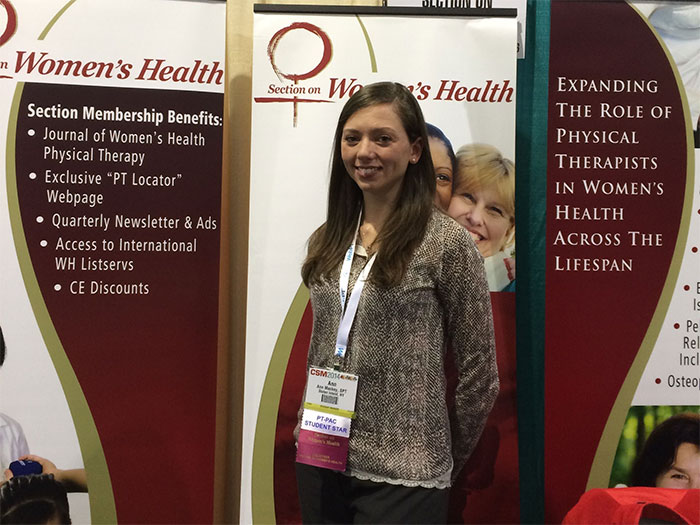 DPT Student Takes Women’s Health Issues into Her Own Hands