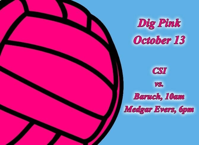 CSI VOLLEYBALL SET TO DIG PINK ON MONDAY