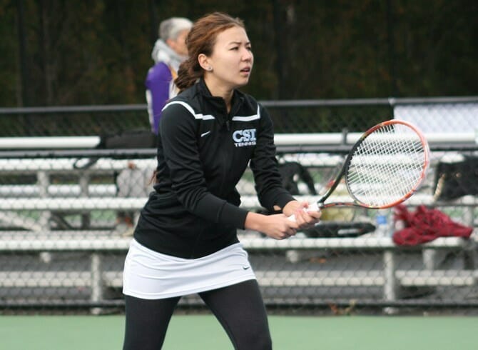 DOLPHINS’ TENNIS SET FOR TITLE DEFENSE TONIGHT; FACE HUNTER AT 4PM