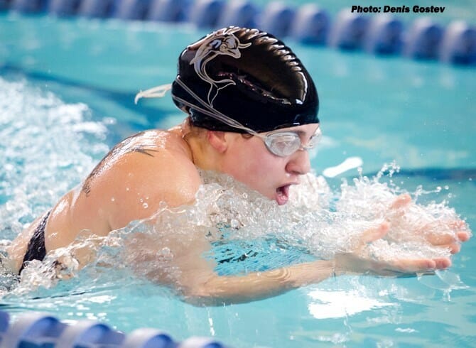 DAWKINS DOUBLES AS ECAC CO-SWIMMER OF THE WEEK