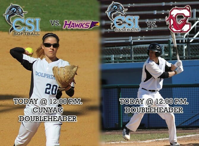 BASEBALL TO TAKE ON NATIONAL POWER SUNY CORTLAND WHILE DOLPHINS BATTLE FOR TOP SPOT AGAINST HUNTER COLLEGE IN SOFTBALL