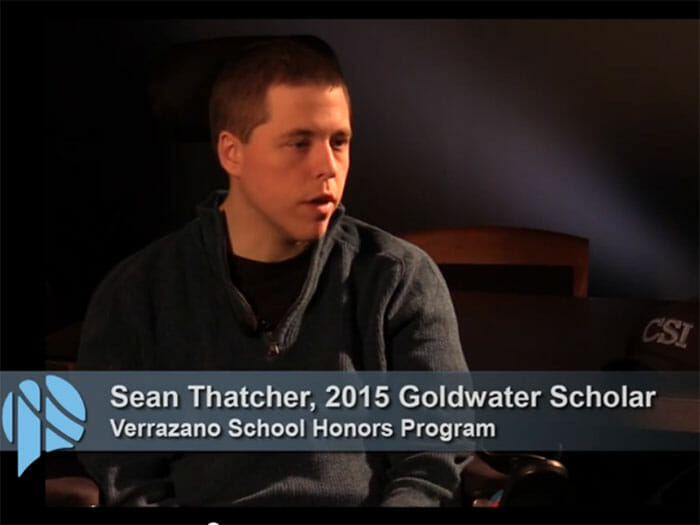 [video] Sean Thatcher named 2015 Goldwater Scholar