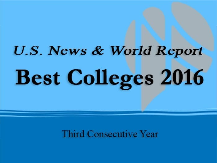 U.S. News Publishes “Best Colleges” List