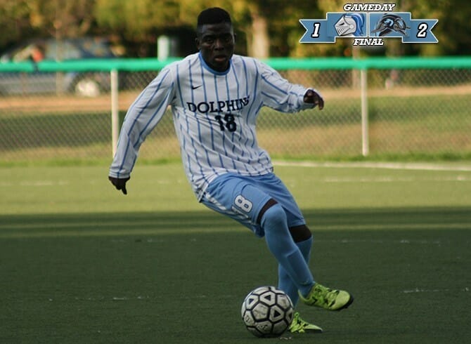 MANNY AGBOOLA SETS DOLPHINS UP FOR SUCCESS IN 2-1 WIN OVER BERKELEY COLLEGE