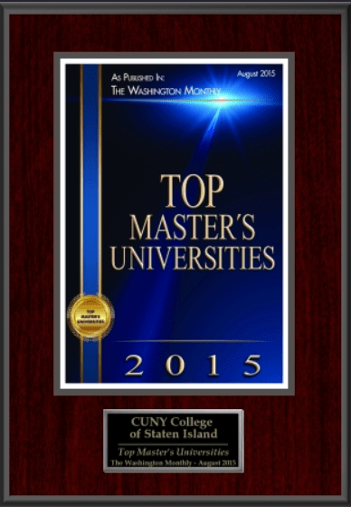 CSI Named “Top Master’s University” by Washington Monthly