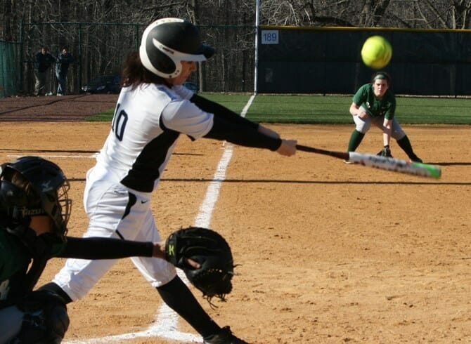 ON OPENING DAY, SOFTBALL TAKES TWO FROM SCHREINER