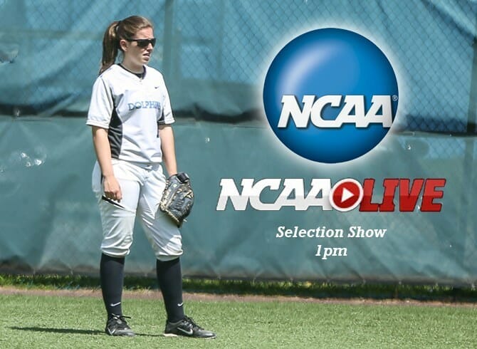 NCAA SOFTBALL SELECTION SHOW SCHEDULED FOR 1PM
