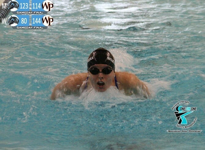 MEN STAY UNDEFEATED WHILE WOMEN SUFFER THEIR FIRST LOSS TO WILLIAM PATERSON, 123-114, 144-80