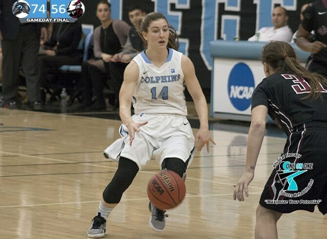 PASATURO KEEPS DOLPHINS ROLLING, SCORES 23 IN 74-56 WIN OVER MANHATTANVILLE