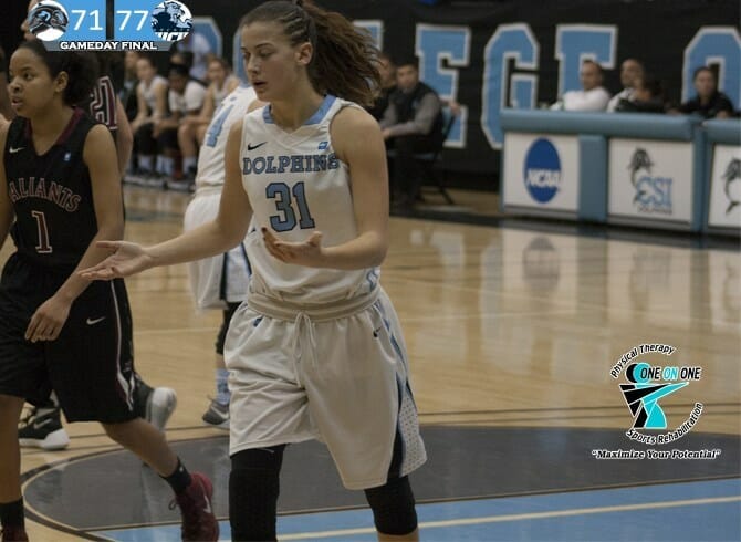 DOLPHINS SUFFER FIRST CUNYAC LOSS OF SEASON AT THE HANDS OF BARUCH, 77-71