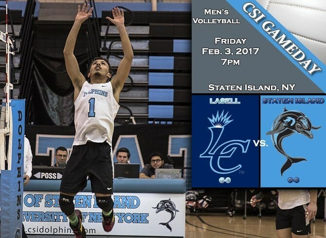 CSI GAMEDAY: MEN’S VOLLEYBALL VS. LASELL COLLEGE, 7PM