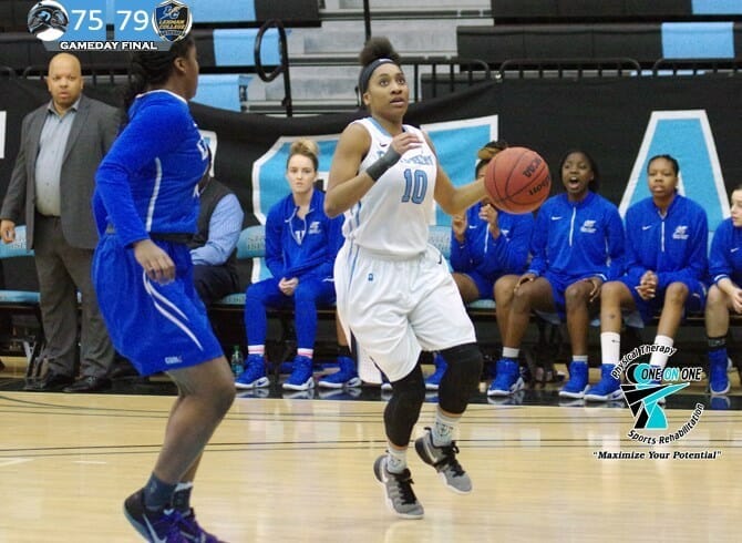 DOLPHINS UNABLE TO COMPLETE COMEBACK; FALL TO LEHMAN IN SEASON FINALE, 75-79