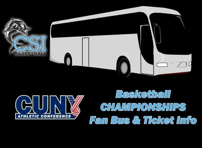 FAN BUS AND TICKET INFO FOR CUNYAC BASKETBALL CHAMPS