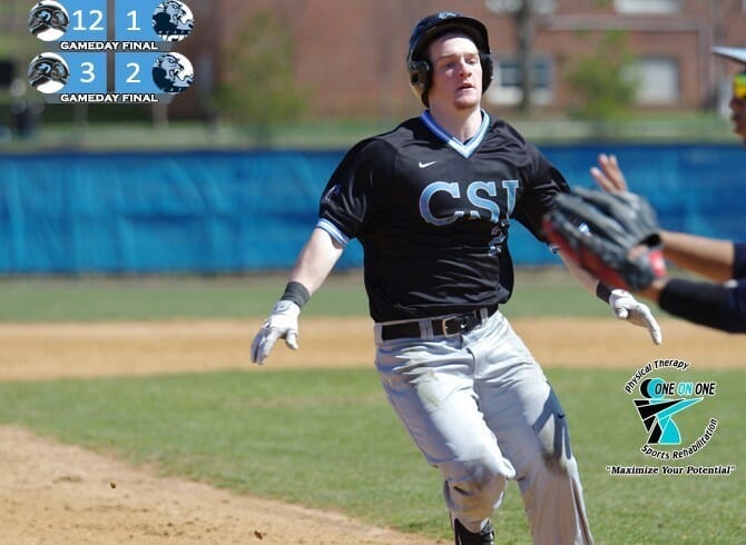 DOLPHINS TOPPLE BEARCATS 12-1 IN GAME ONE BEFORE DRAKE HITS WALK OFF DOUBLE TO COMPLETE THE SWEEP, 3-2