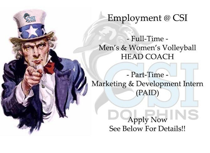 EMPLOYMENT OPPORTUNITIES @ CSI – INQUIRE NOW