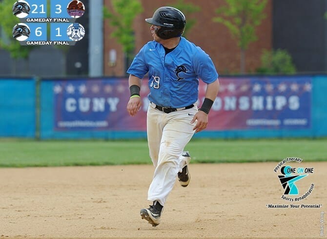 BASEBALL MOVES ON TO CUNYAC FINAL WITH PAIR OF WINS TODAY