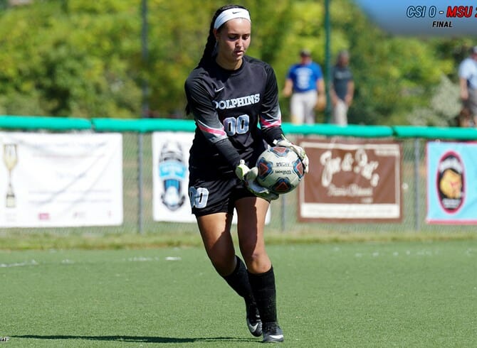 WOMEN’S SOCCER SHUT OUT FOR FIRST TIME IN 2-0 LOSS