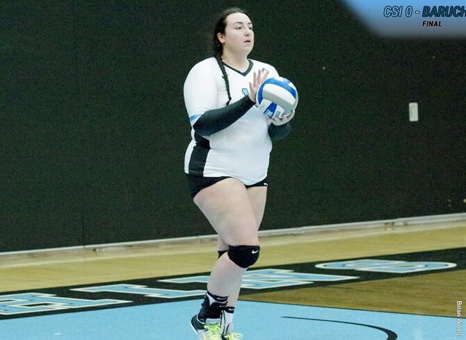 BARUCH SHUTS OUT CSI IN WOMEN’S VOLLEYBALL PLAYOFF