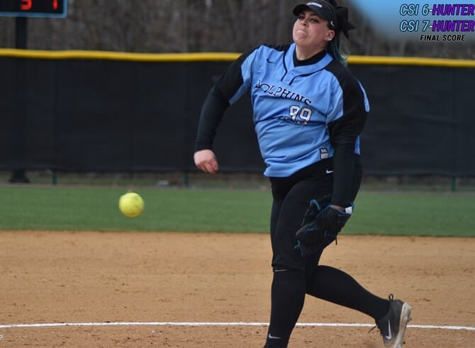 DOLPHINS POWER PAST HUNTER IN CUNYAC DOUBLEHEADER