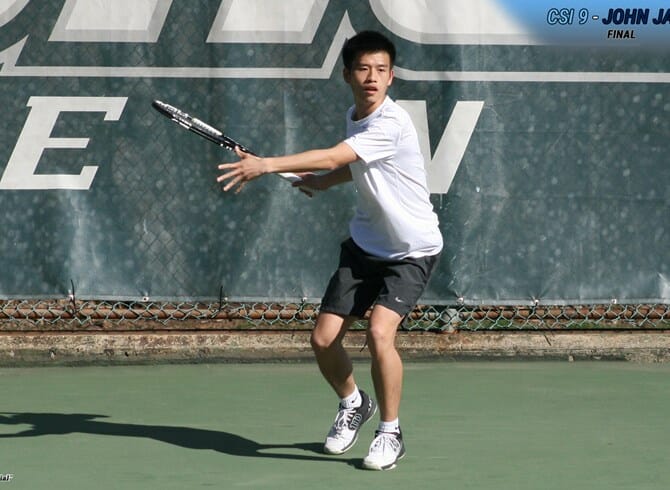 TENNIS POWERS PAST JOHN JAY O GET BACK IN THE WIN COLUMN