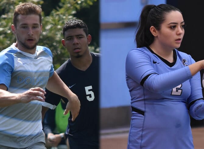 FOUR DOLPHINS TAKE CUNYAC WEEKLY HONORS