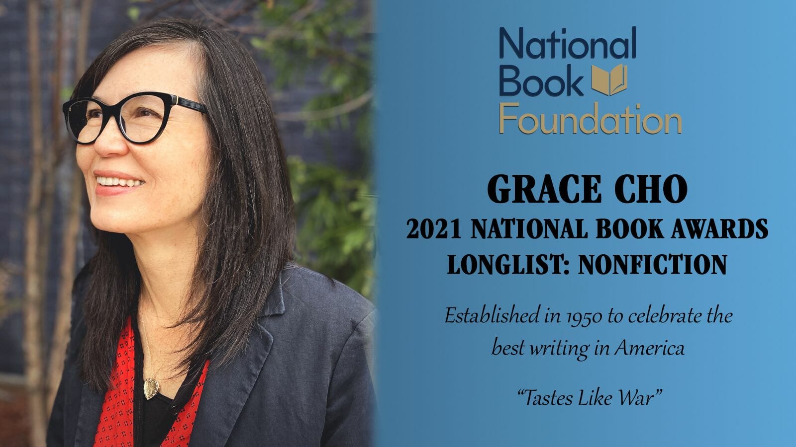 CSI’s Grace Cho Named to National Book Award Longlist