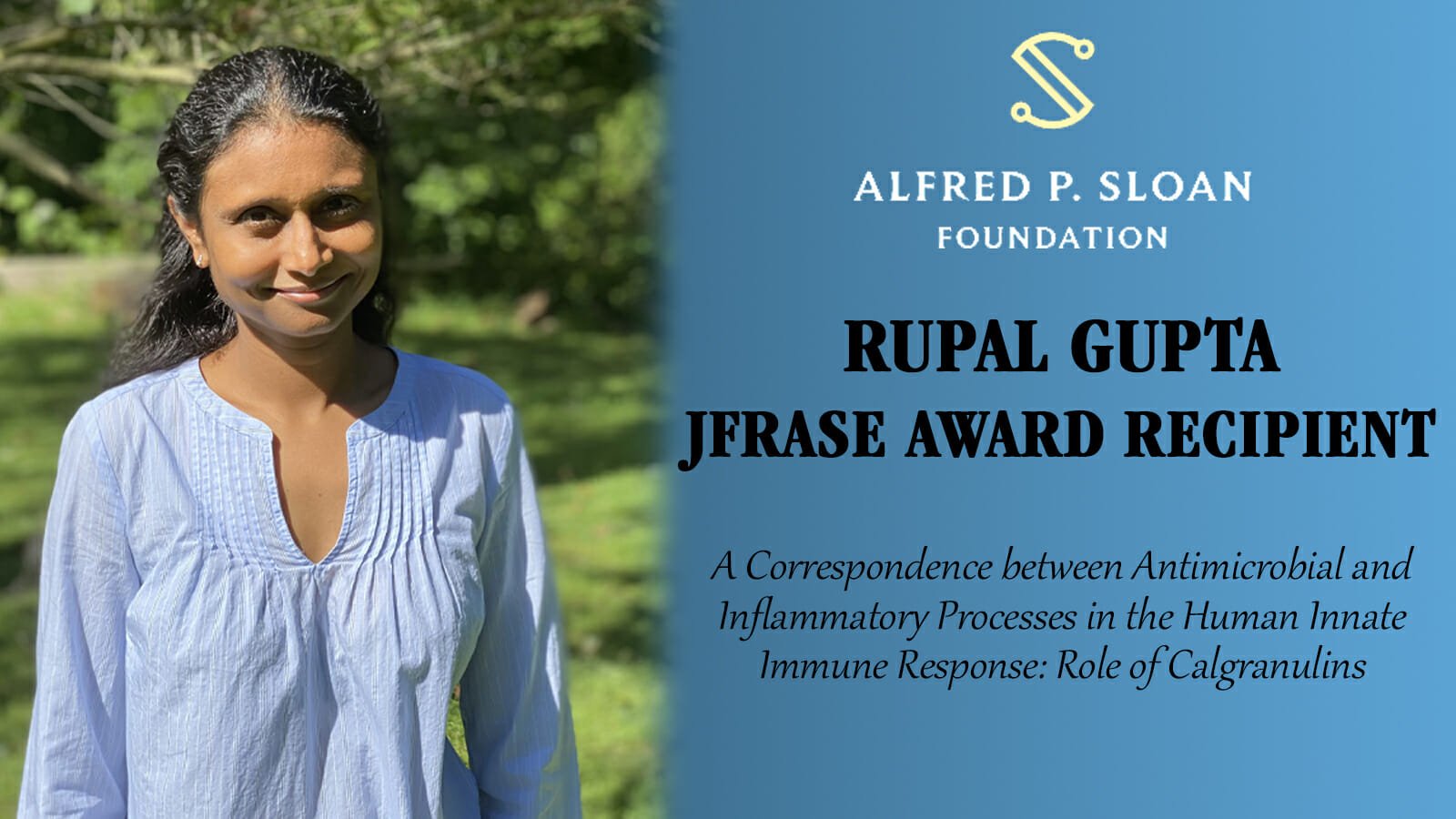 CSI’s Dr. Rupal Gupta Earns Junior Faculty Research Award