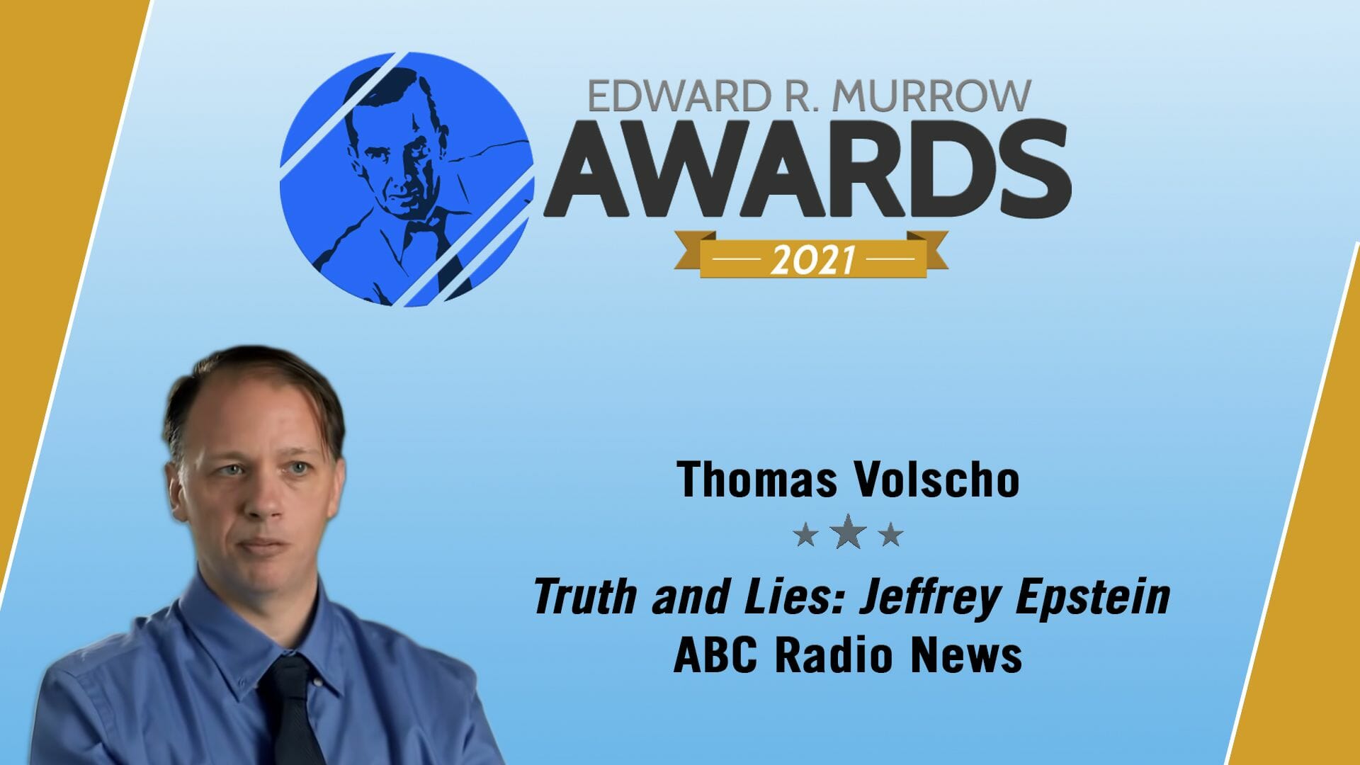 Thomas Volscho Wins Edward R. Murrow Award