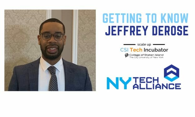 CSI Tech Incubator Director Jeffrey Derose Featured by the NY Tech Alliance