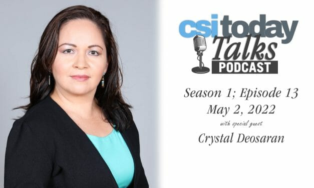 CSI Today Talks Features Crystal Deosaran, Alumni Association Board President