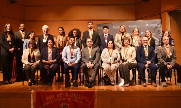 Phi Beta Delta Holds Annual Induction Ceremony