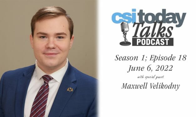 CSI Today Talks Season Finale Features Class of 2022 Valedictorian Maxwell Velikodny