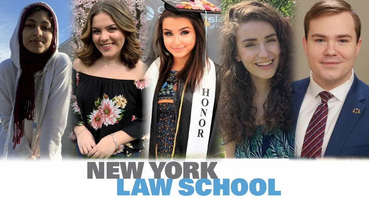 Five CSI Legal Studies Grads Accepted to NY Law School with Full-Tuition Scholarships