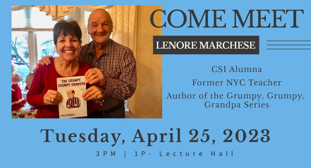 School of Education Presents Author Lenore Marchese