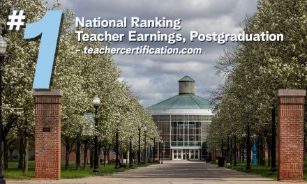 TeacherCertification.com Names CSI No. 1 for Teacher Earnings, Postgraduation