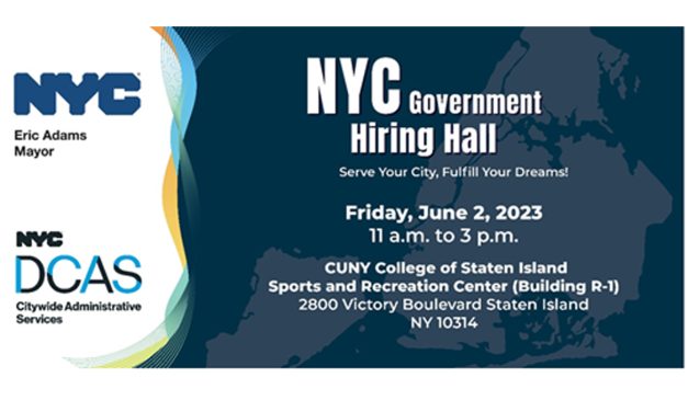 CSI Grads Welcomed to Participate in NYC Government Hiring Hall