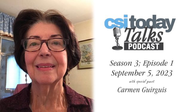 CSI Today Talks Season Premieres with Alumna and Student Carmen Guirguis