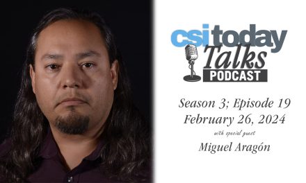 CSI Art Professor and Visual Artist Miguel Aragón Joins CSI Today Talks