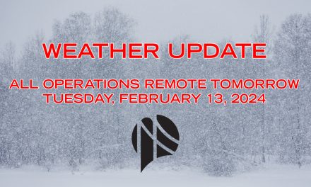 Weather Alert: Due to Expected Storm, CSI will be Remote Tomorrow, February 13