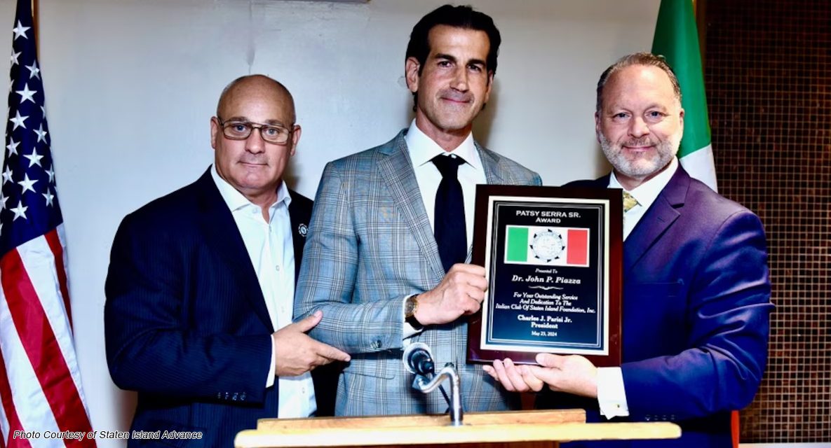 CSI Alum Recognized by Italian Club of Staten Island [Staten Island Advance]