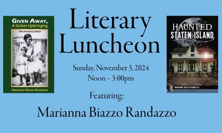 Literary Luncheon With Marianna Randazzo to be Held Sunday, Nov. 3