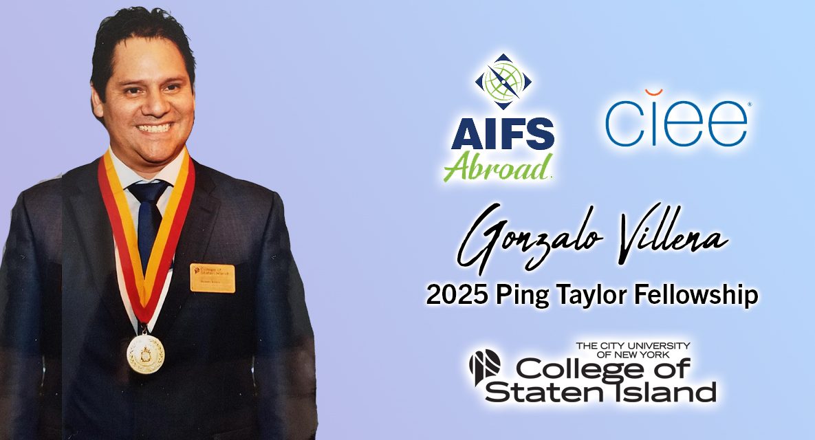 Gonzalo Villena Named Ping Taylor Fellow