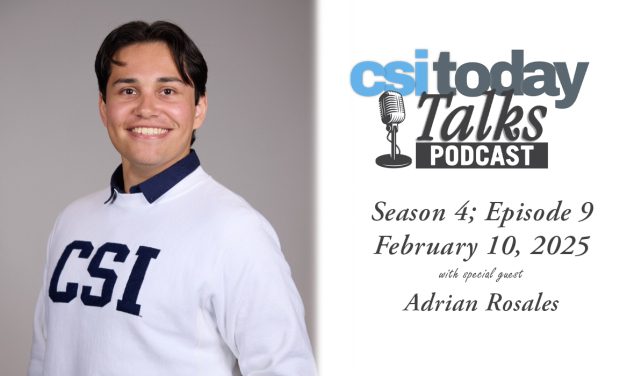 CSI Today Talks Welcomes SG President Adrian Rosales