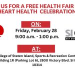 CSI to Host Free Health Fair and Heart Health Celebration