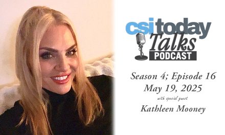 Author Kathleen Mooney Caps the Season Finale of CSI Today Talks