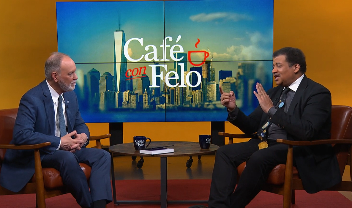 Most recent episode of Cafe Con Felo with Neil deGrasse Tyson